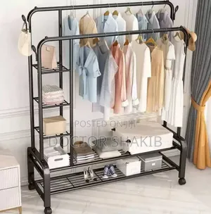 New Strong Stainless Steel Clothes Rack and Organizer
