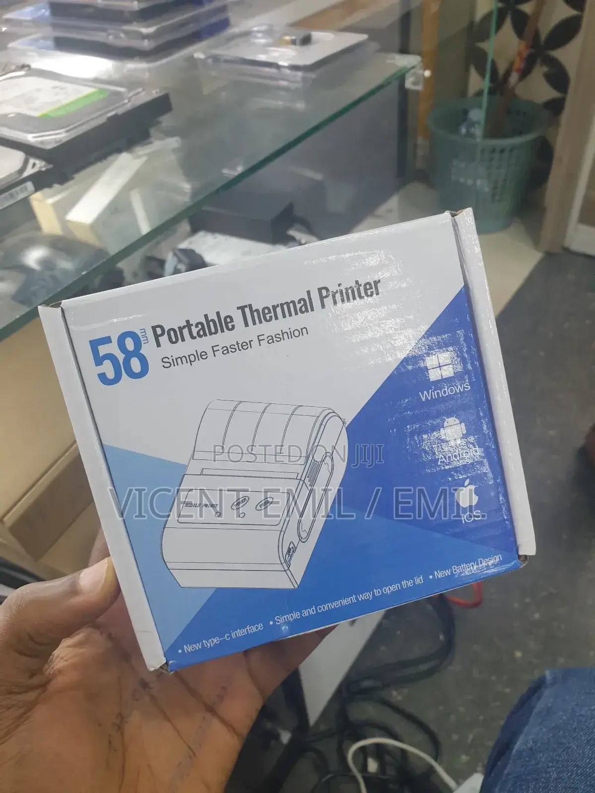 58mm Portable Thermal Bluetooth Printer