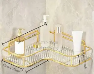 Gold Shelf Rack