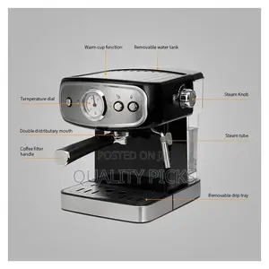 UNIQUE Espresso Cappuccino Machine 850W Pressure Vaporizer
