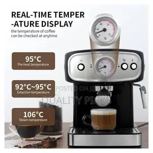 UNIQUE Espresso Cappuccino Machine 850W Pressure Vaporizer