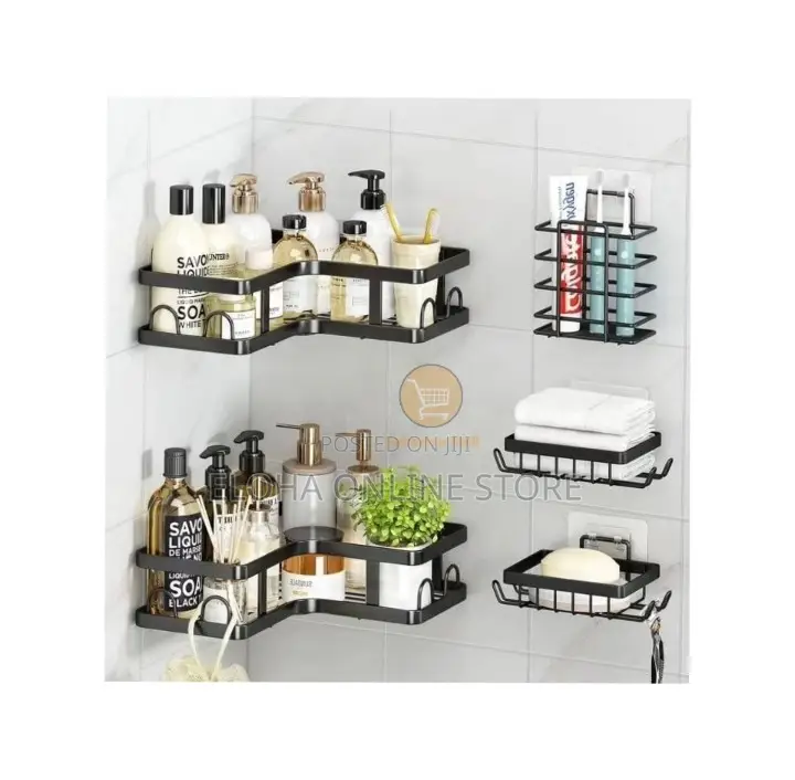 5pcs Corner Shower Caddy Set