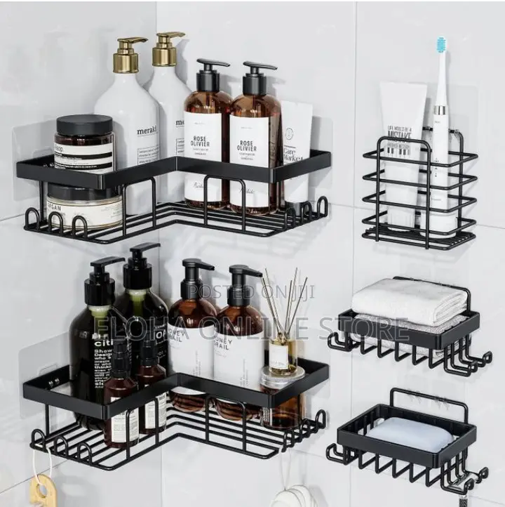 5pcs Corner Shower Caddy Set