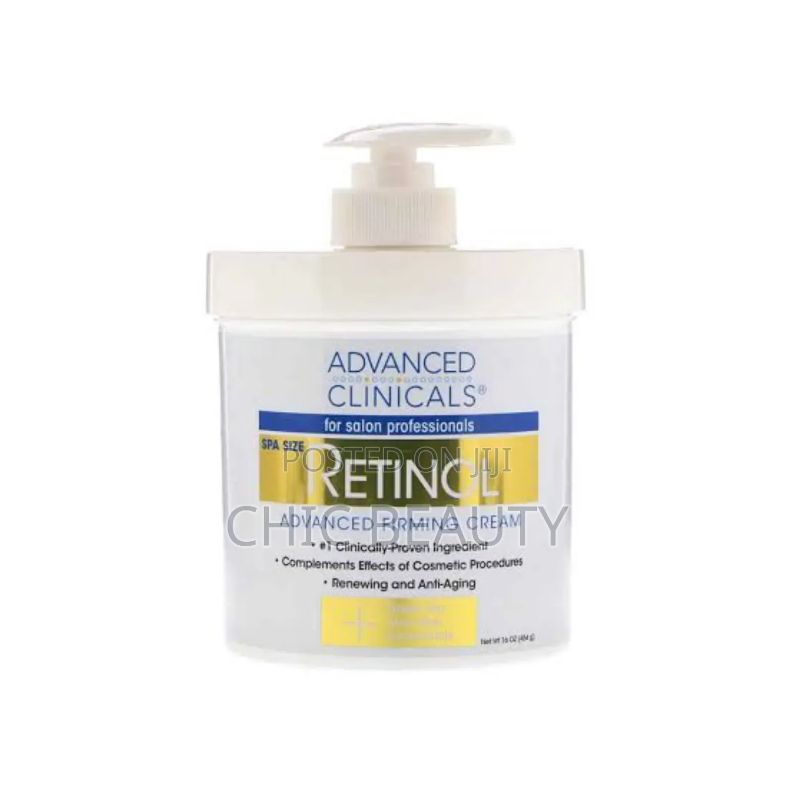 Advanced Clinicals Retinol Skin Firming Cream Fragrance Free(454g)