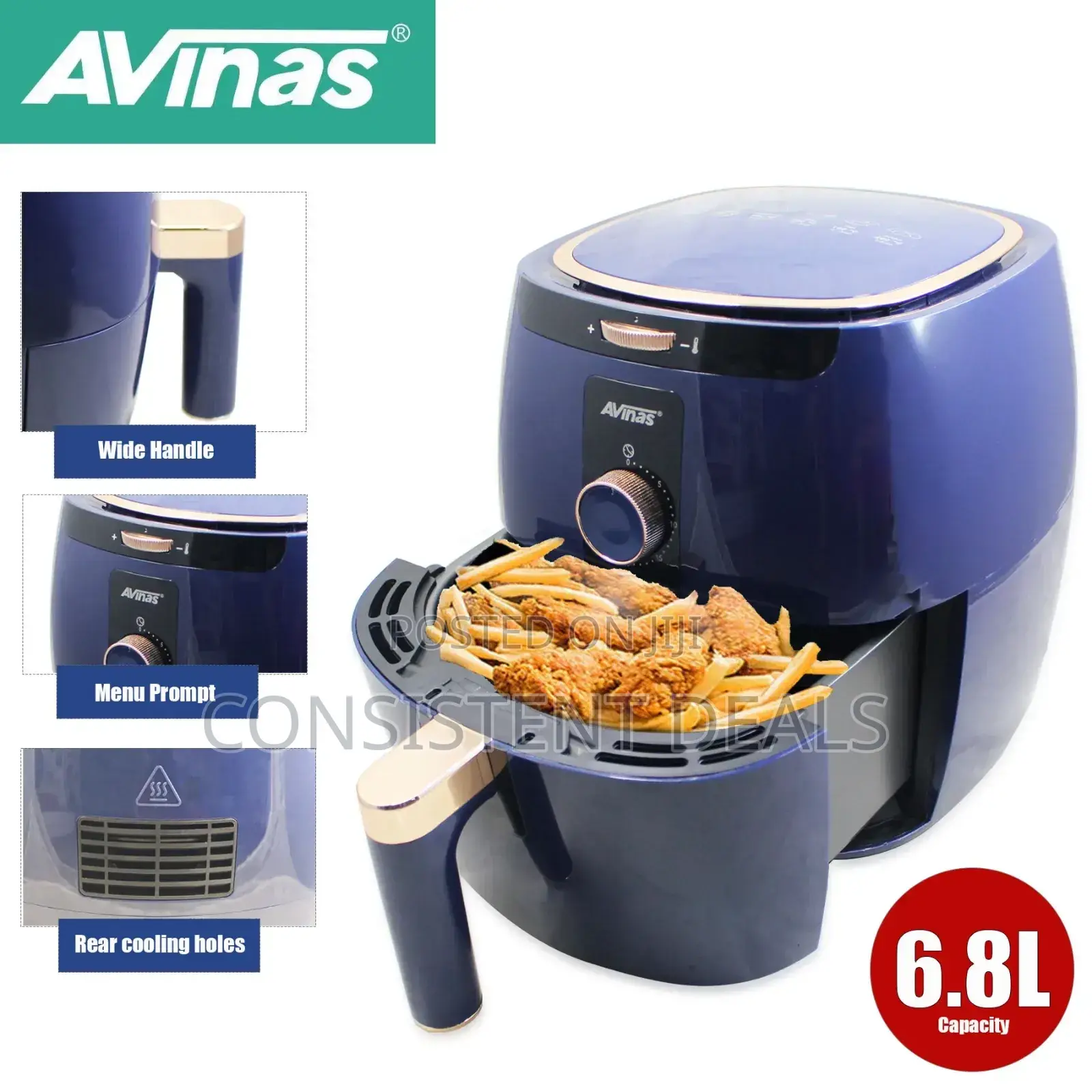 Avinas 6.8L Electric Air Fryer
