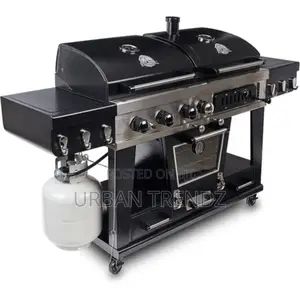 Ultimate 4-in-1 LP Gas ,Charcoal Combo Barbecue Grill
