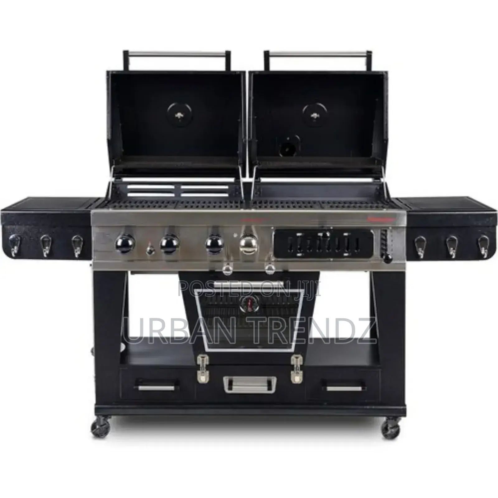 Ultimate 4-in-1 LP Gas ,Charcoal Combo Barbecue Grill