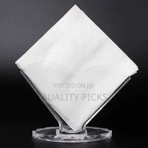 Saviet Napkin Holder Transparent Acrylic Box Storage Rack-