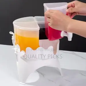 Drink Dispenser With Spigot and Lid 360° Rotatable Juice Jug