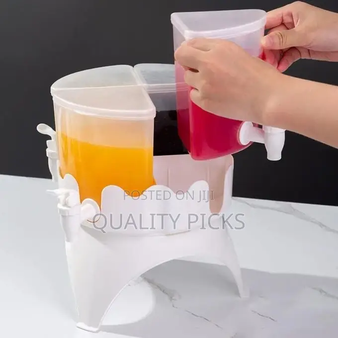 Drink Dispenser With Spigot and Lid 360° Rotatable Juice Jug