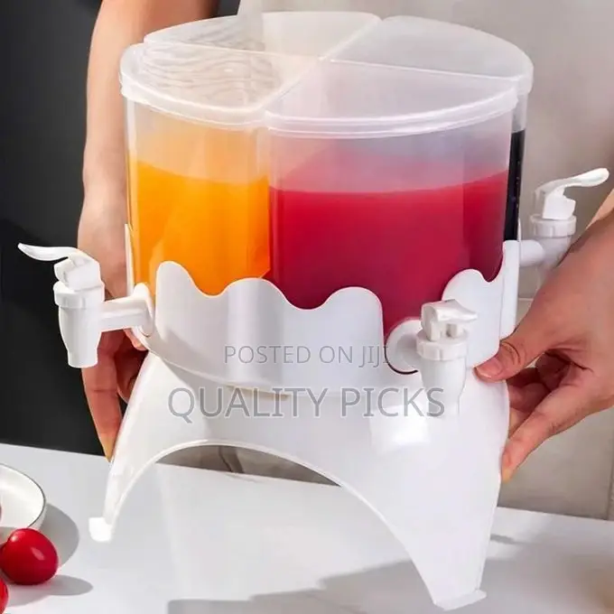 Drink Dispenser With Spigot and Lid 360° Rotatable Juice Jug