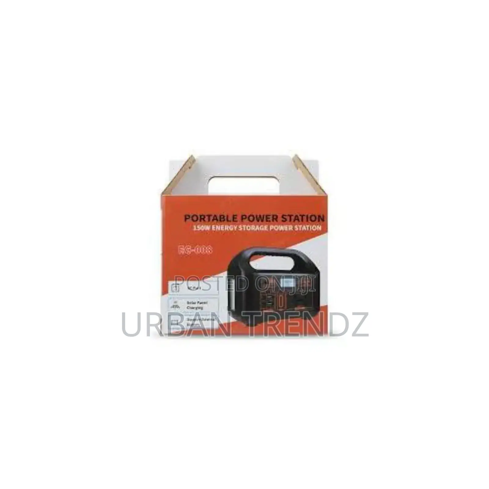 Inverter 110v Mobile Solar Power Supply Generator- Black