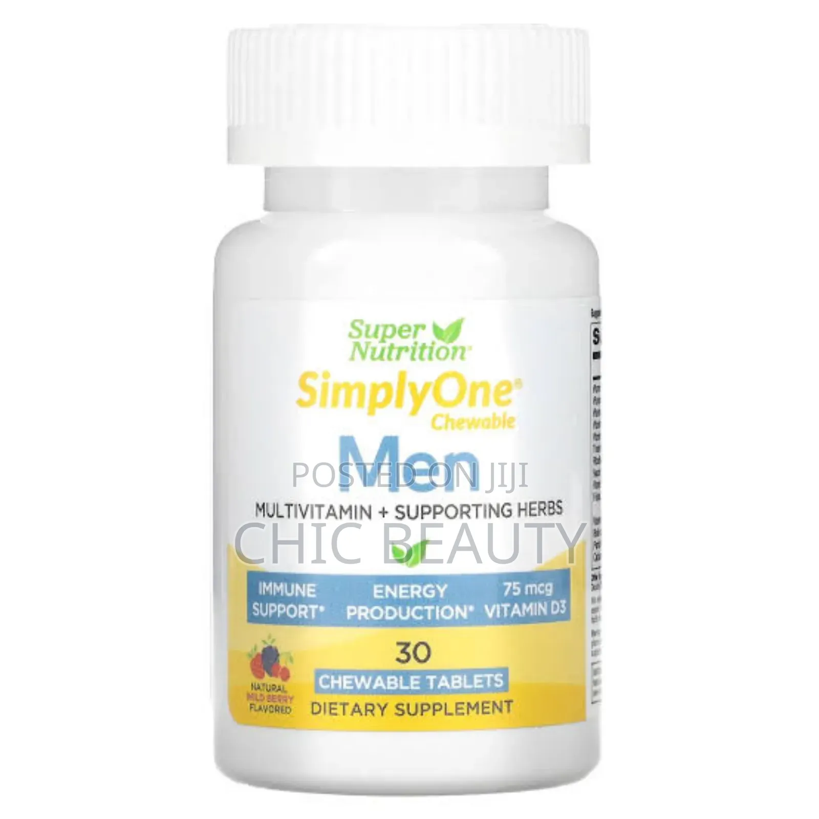 Simply One Multivitamin, Wild-Berry Chewable 30 Tabs