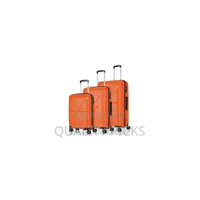 3 Pieces of Miles Axis Hardside Polypropylene Trolley Bags