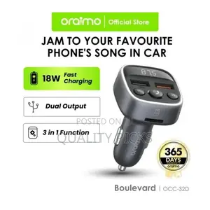 Oraimo Car Charger Bluetooth Modulator Boulevard