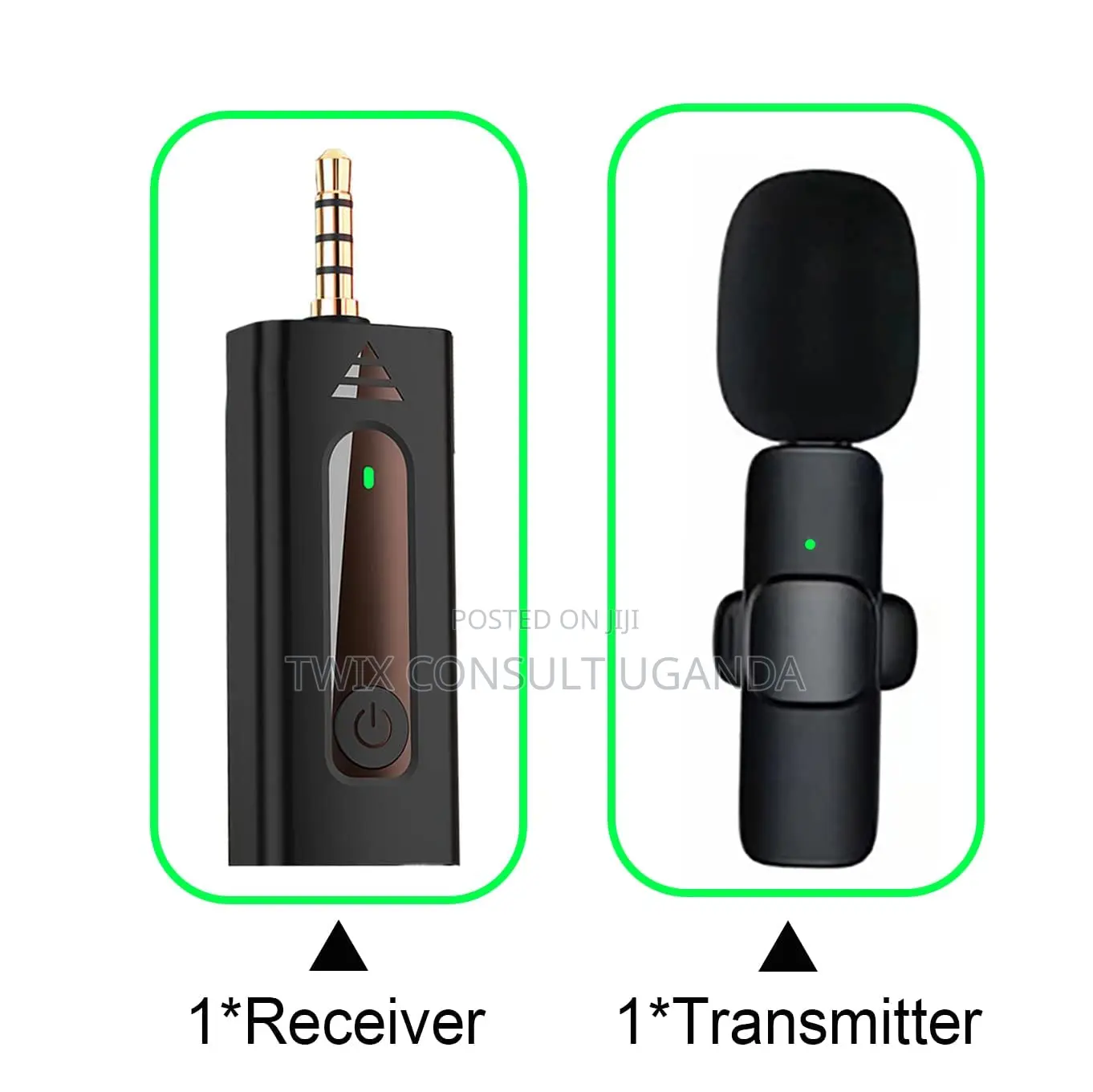 Double Wireless Lavalier Microphone With AUX Pin