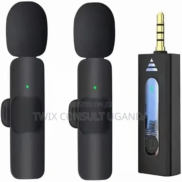 Double Wireless Lavalier Microphone With AUX Pin