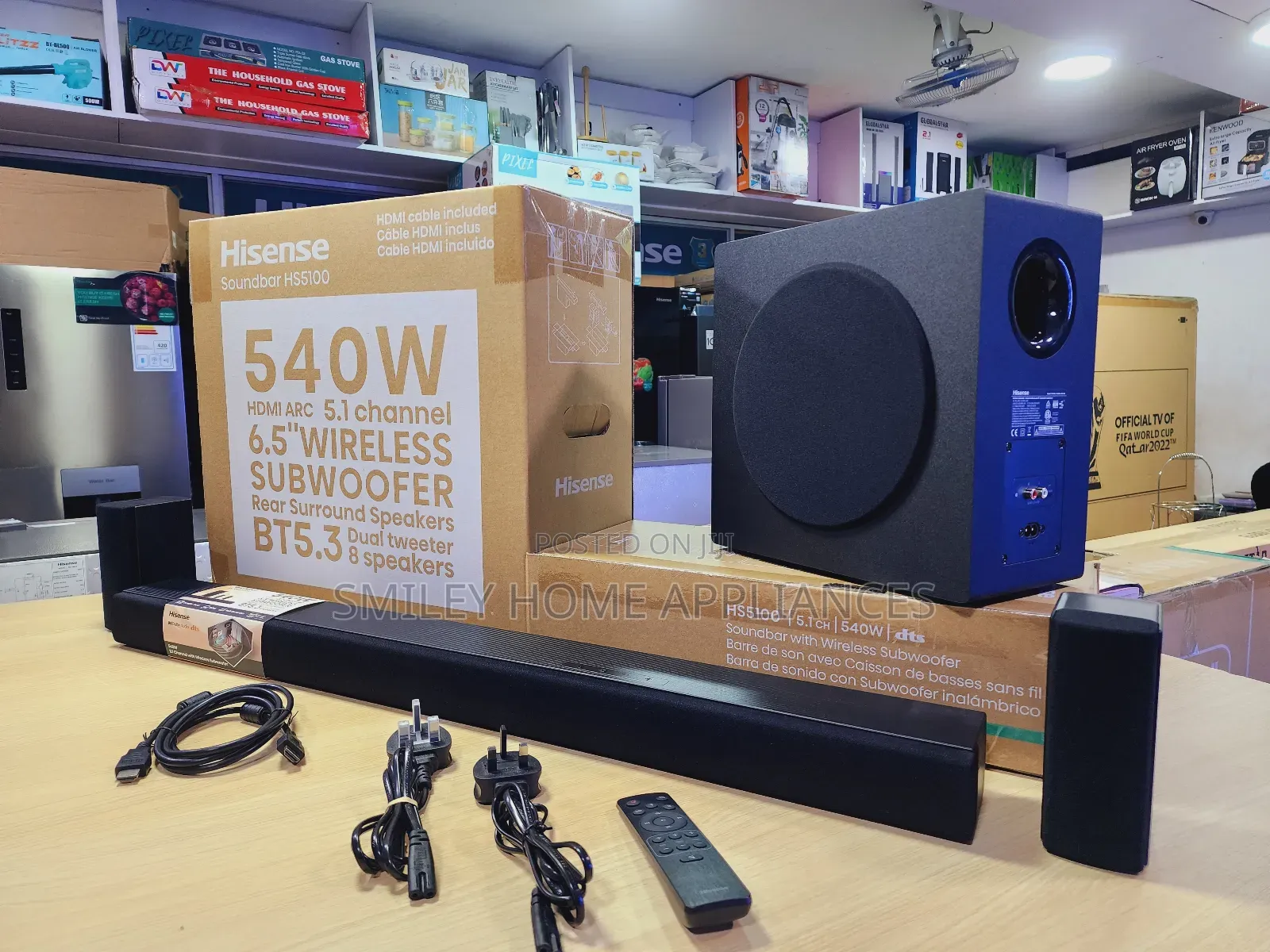 Hisense 540watts Soundbar With Two Extra Speakers