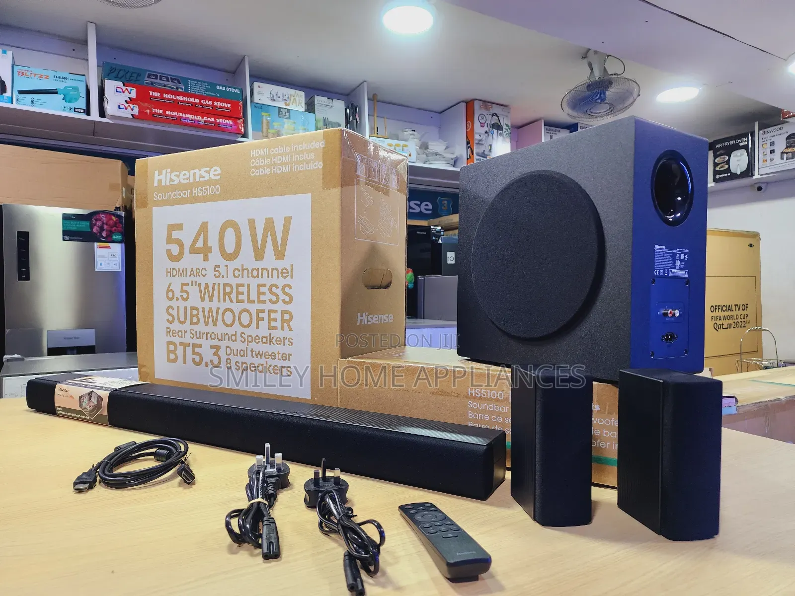 Hisense 540watts Soundbar With Two Extra Speakers