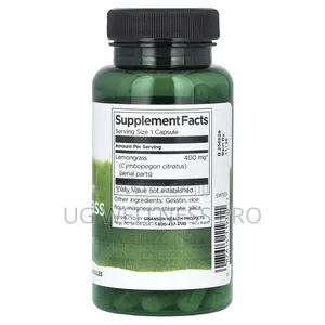 Swanson, Full Spectrum Lemongrass, 400 Mg, 60 Capsules