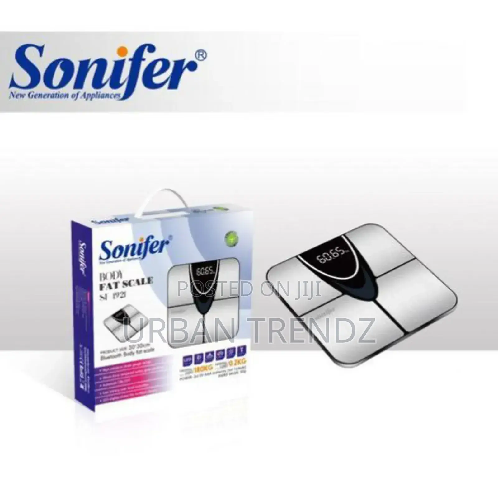 Sonifer Smart LED Display Balance Fat Body Water Muscle Mass