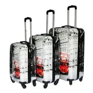3 Piece Spinner Luggage Set 4 Wheel Luggage Travel Bags