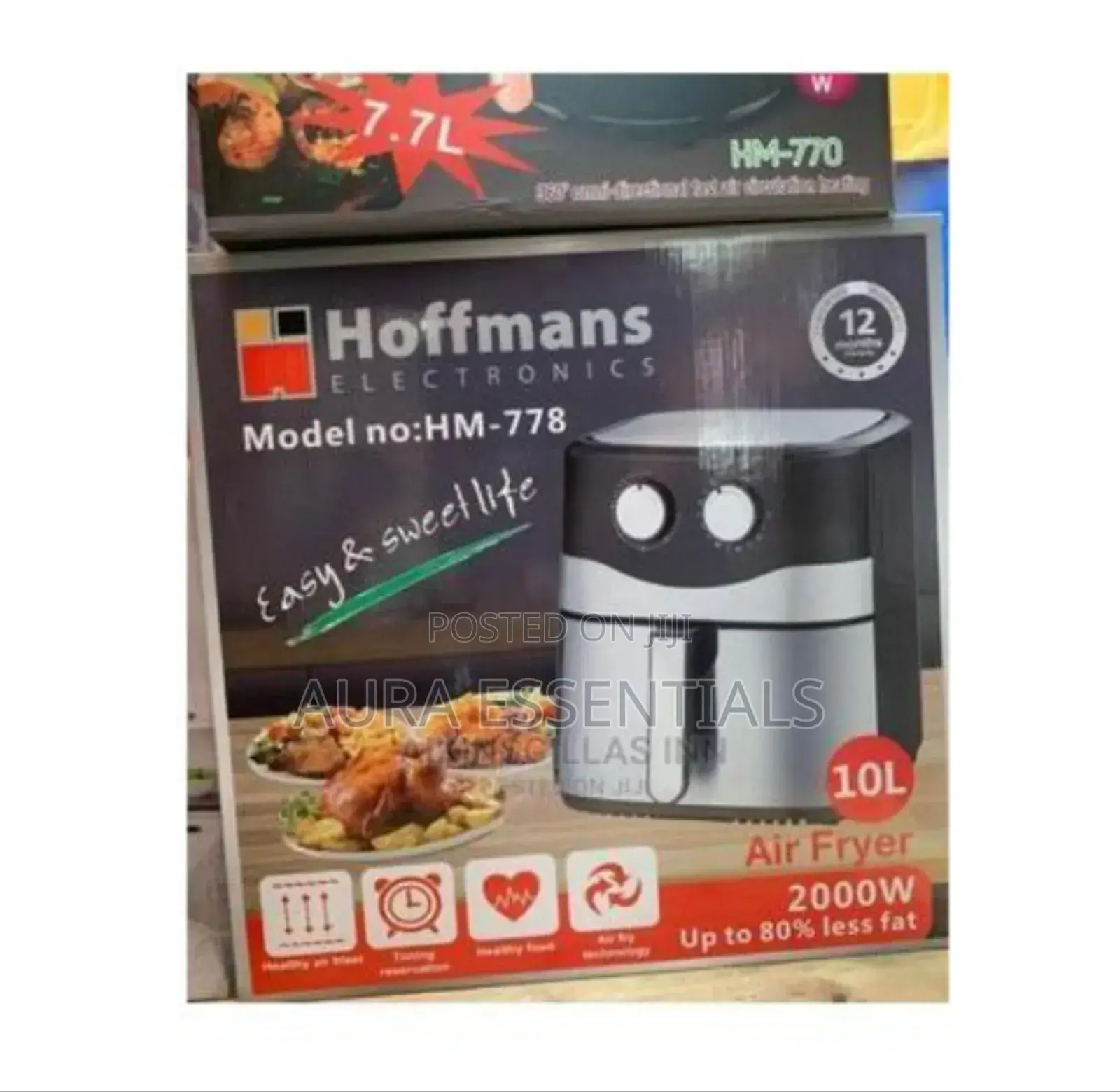 Detachable Hoffmans HM-778 Air Fryer 10L