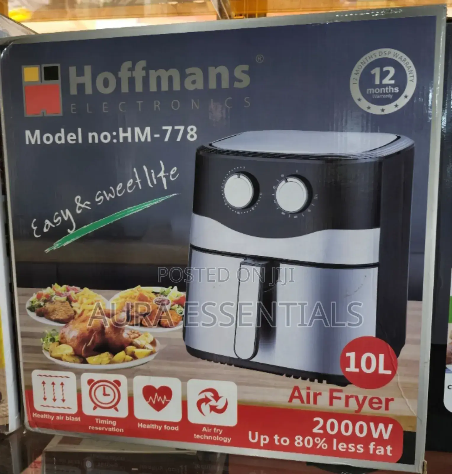 Detachable Hoffmans HM-778 Air Fryer 10L