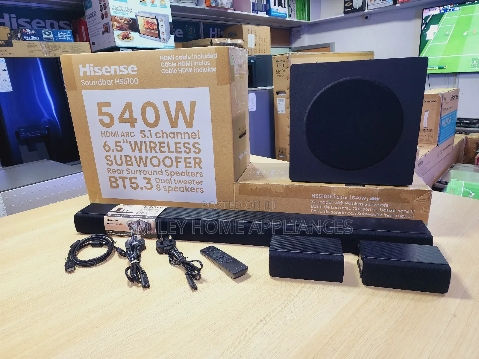 Hisense 540watts 5.1channel Wireless Deep Bass Soundbar