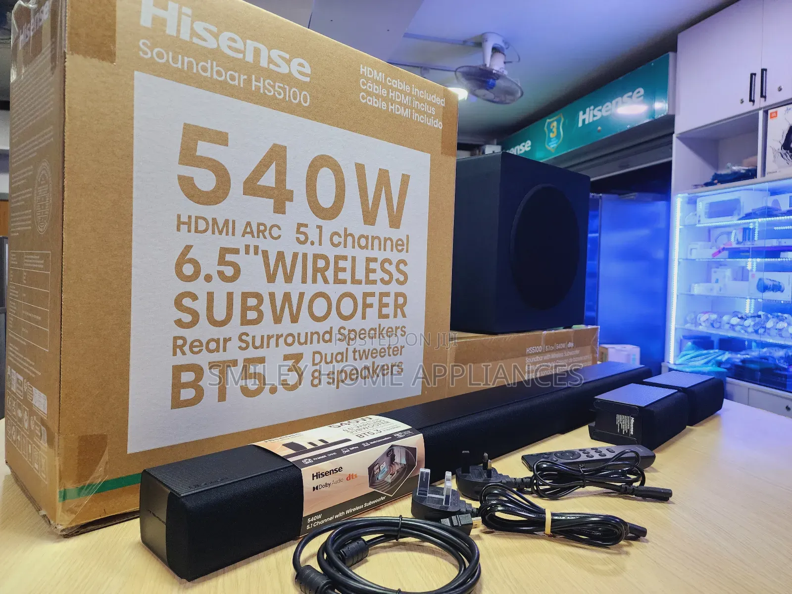 Hisense HS5100 Deep Bass Soundbar 540watts
