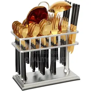 Life Smile Cutlery Set 38-Piece 18/10 Steel Spoon Set