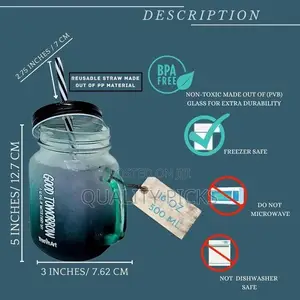 6 Set 16 Oz Assorted Colored Steel Lid Mason Jar Mugs