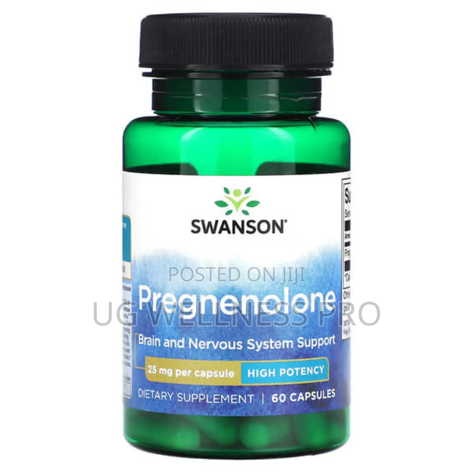 Pregnenolone, High Potency, 25 Mg, 60 Capsules