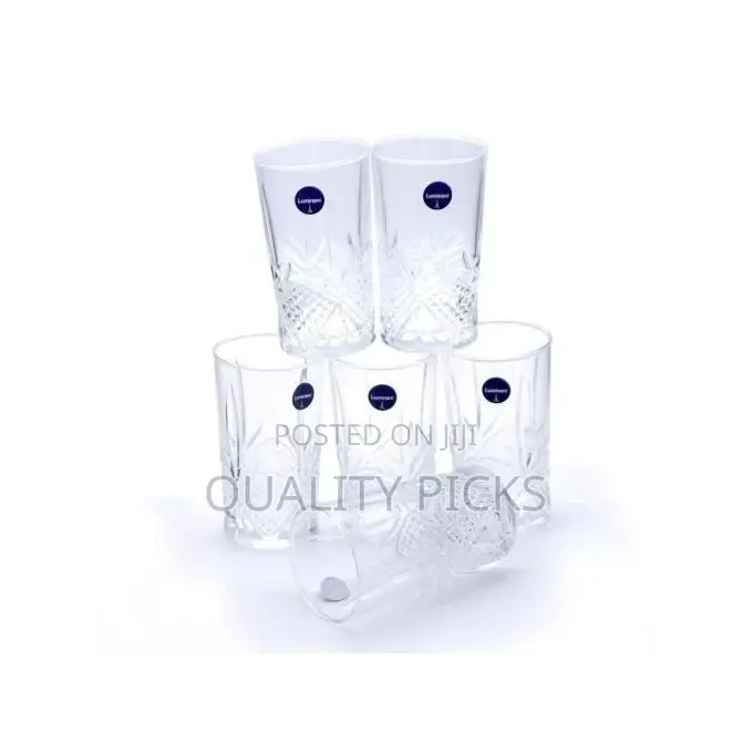 Luminarc Self Flowered Design Water/Juice Glasses