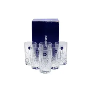 Luminarc Self Flowered Design Water/Juice Glasses