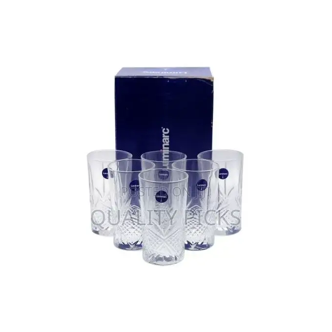 Luminarc Self Flowered Design Water/Juice Glasses