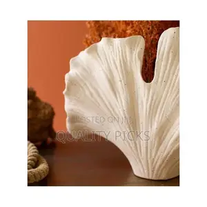 White Coral Sculpture Flower Vase
