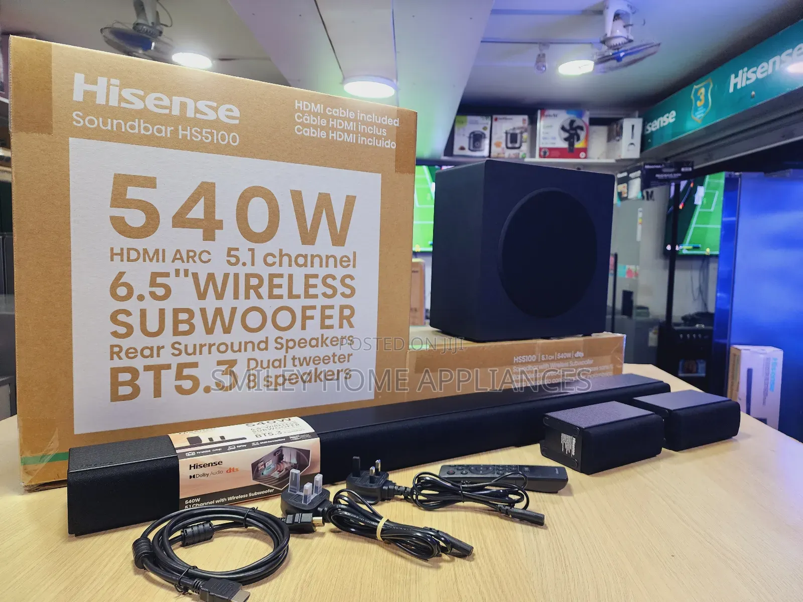 New Discounted Hisense 540watts Soundbar 5.1channel
