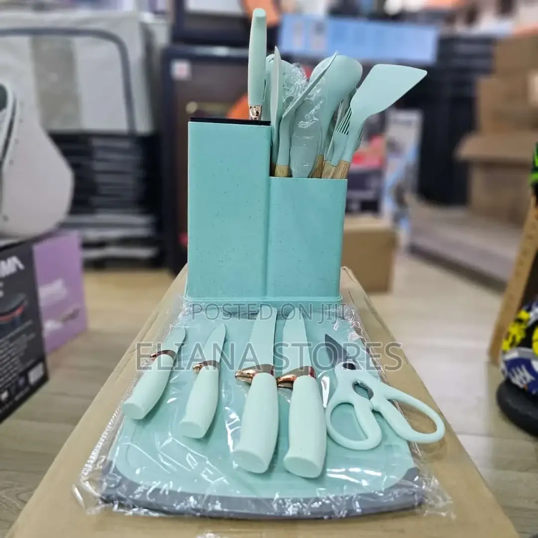 Kitchen Knives Set/Silicon Handles