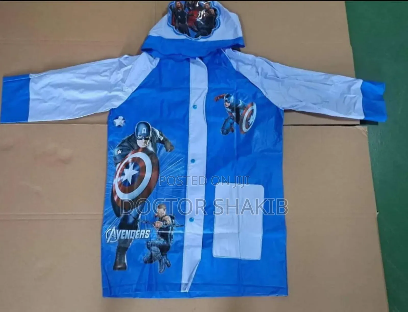Marvel Avengers Animated Kids Rain Jackets