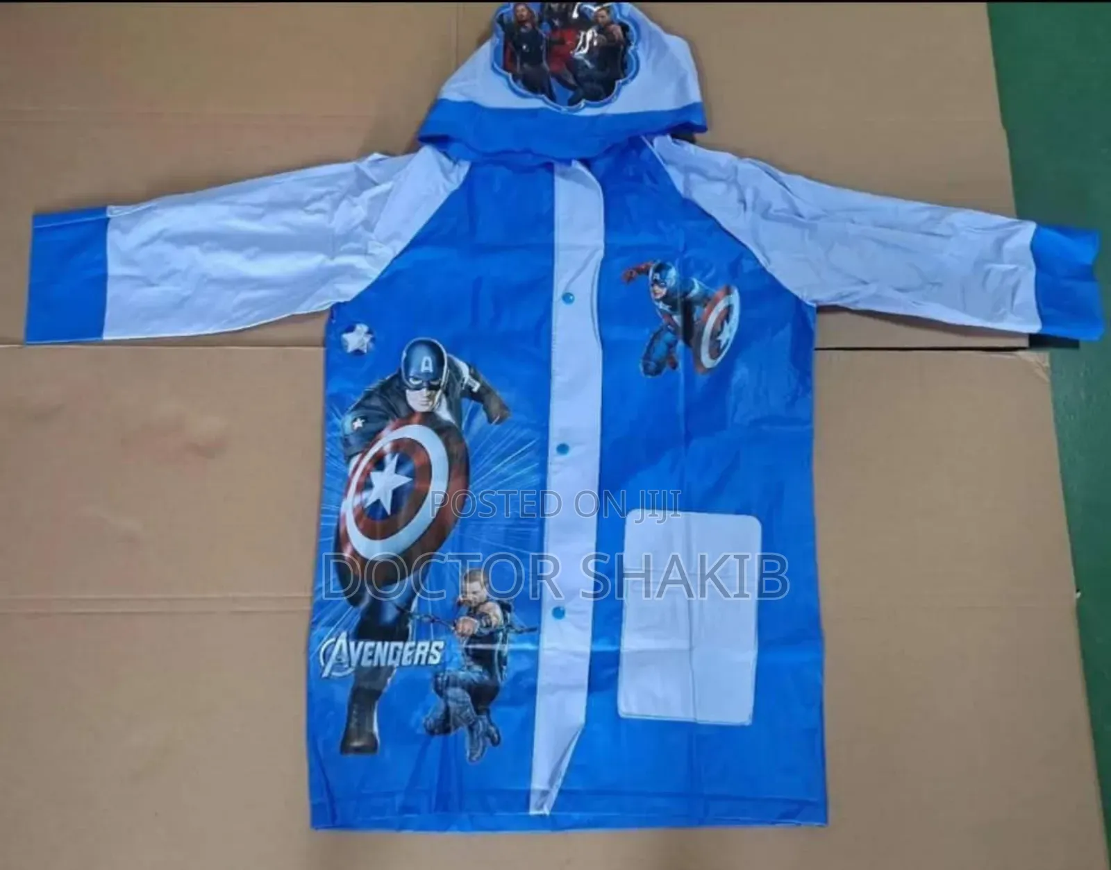 Marvel Avengers Animated Kids Rain Jackets