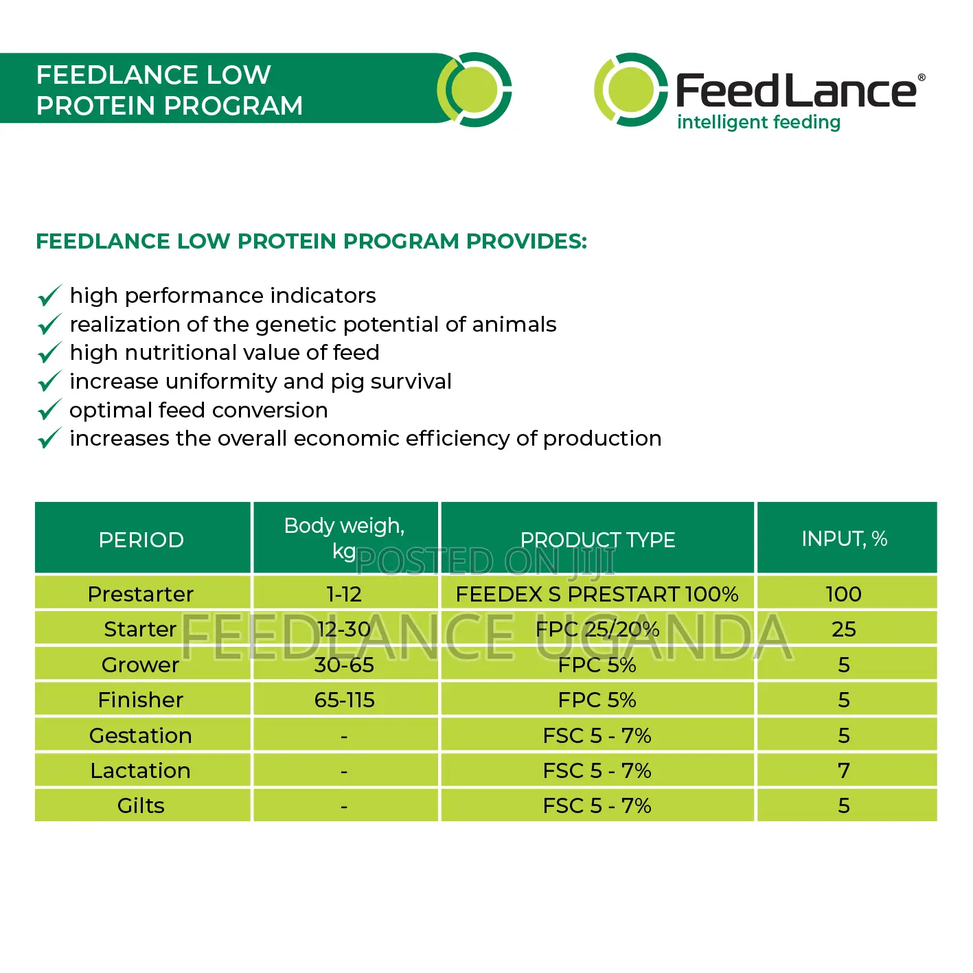 Feedlance Pig Concentrate 5% - For Fattening Pigs