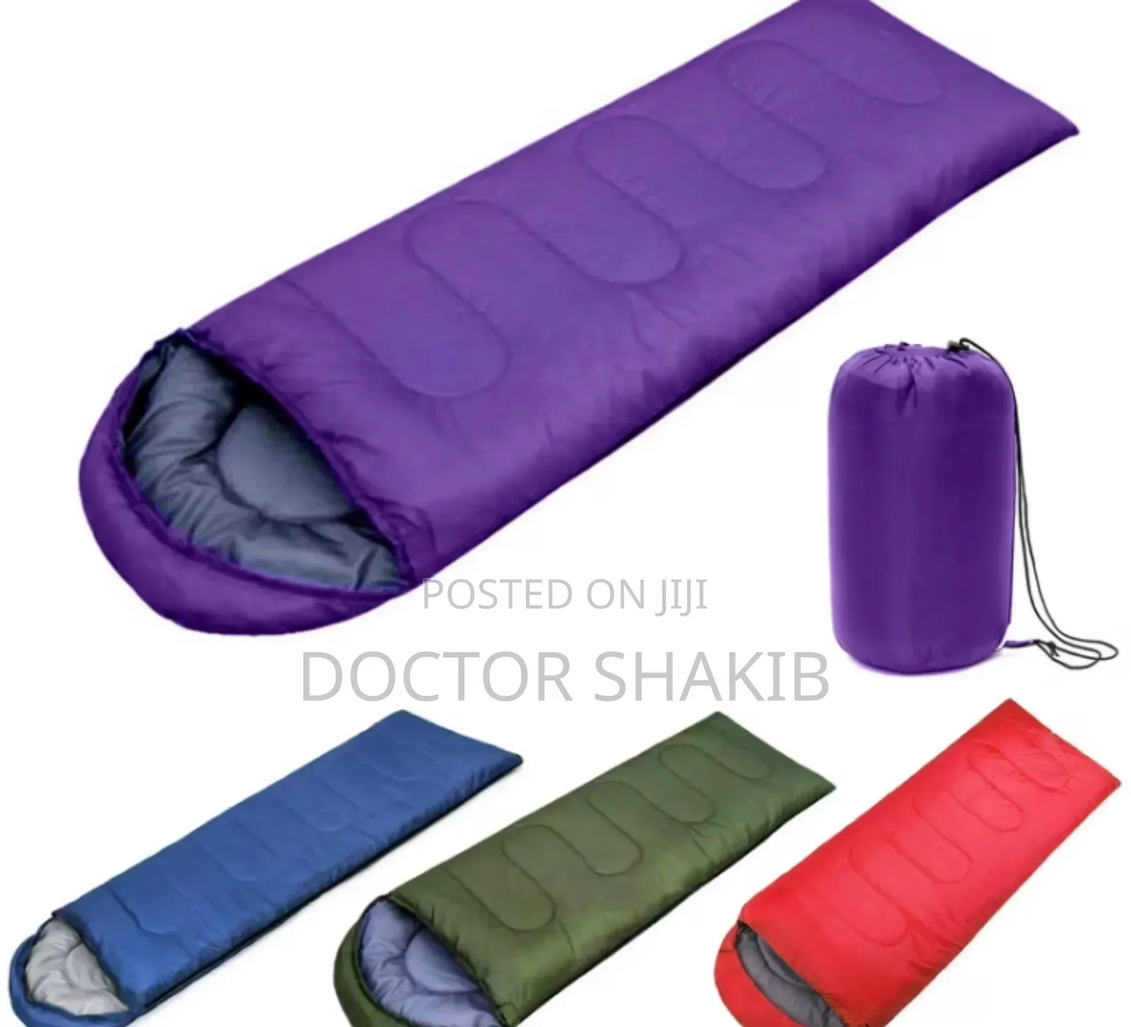 New Waterproof Colored Polyester Sleeping Bag