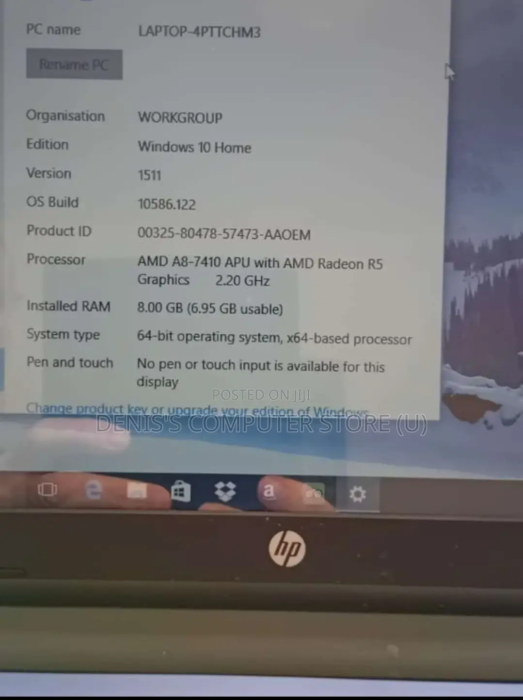 Laptop HP Pavilion 15 6GB AMD Ryzen 3 HDD+SSD 500GB