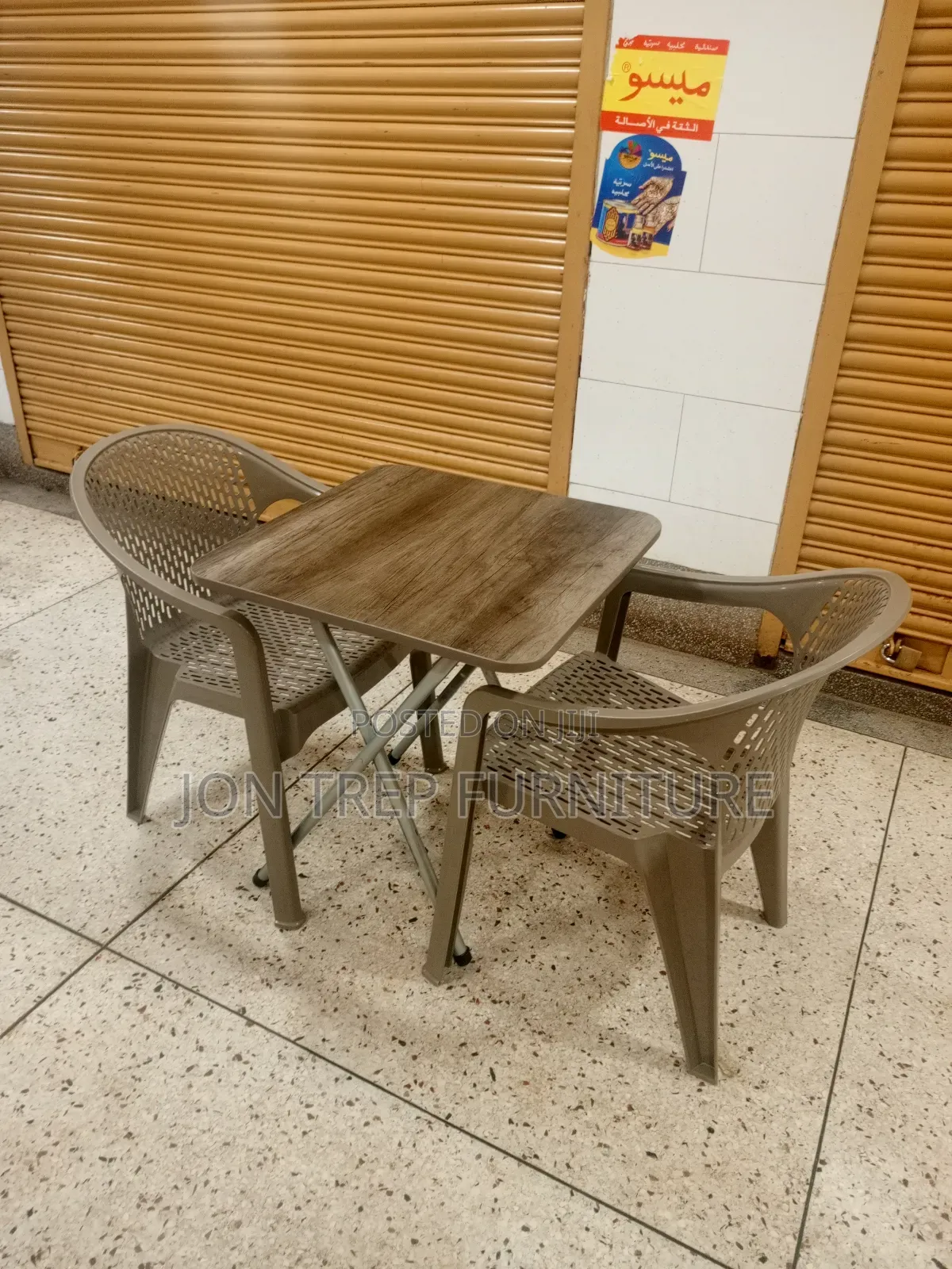Foldable Table and Restaurant Chair