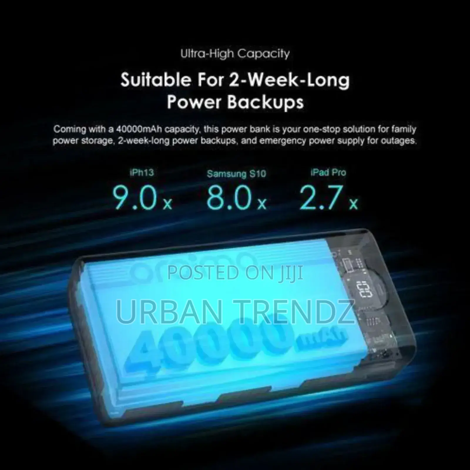 Oraimo 40000mah Powerbox Ultra Charging Power Bank