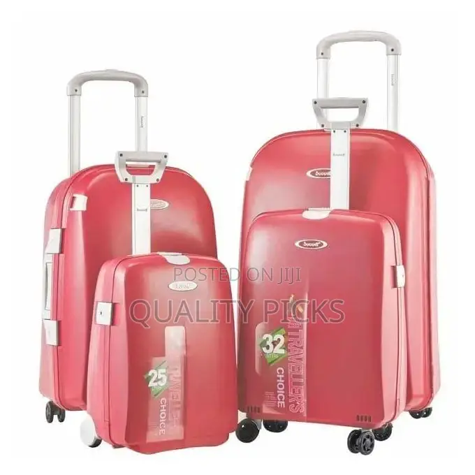 4 Piece PP Fashion Carry on Luggage Rolling Trunk Suitcase