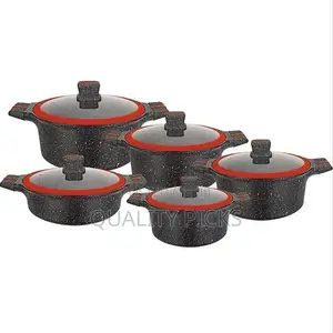 10 PCS Set UCC Life Heavy Granite Pots Cookware Set