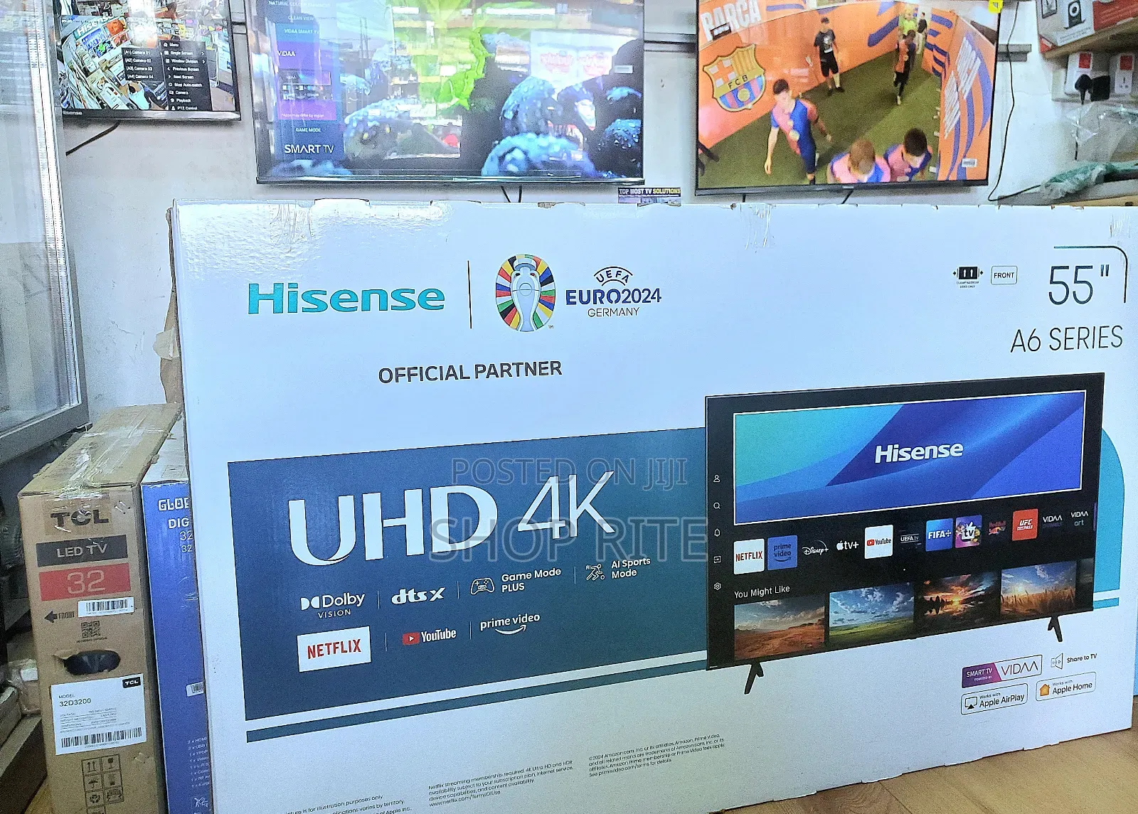 Brand New Hisense 55inches Uhd A6 Series Smart Tvs.