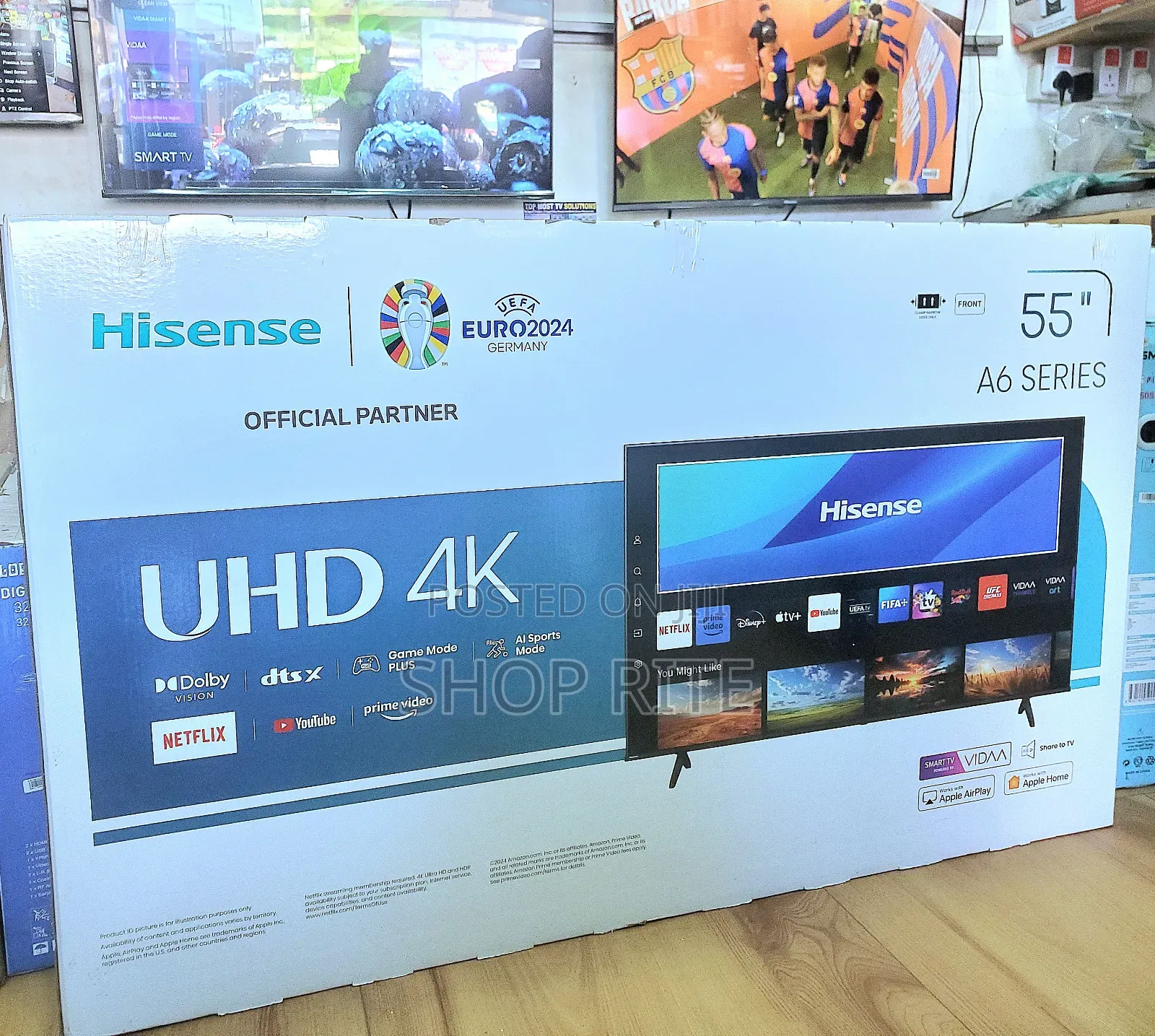 Brand New Hisense 55inches Uhd A6 Series Smart Tvs.